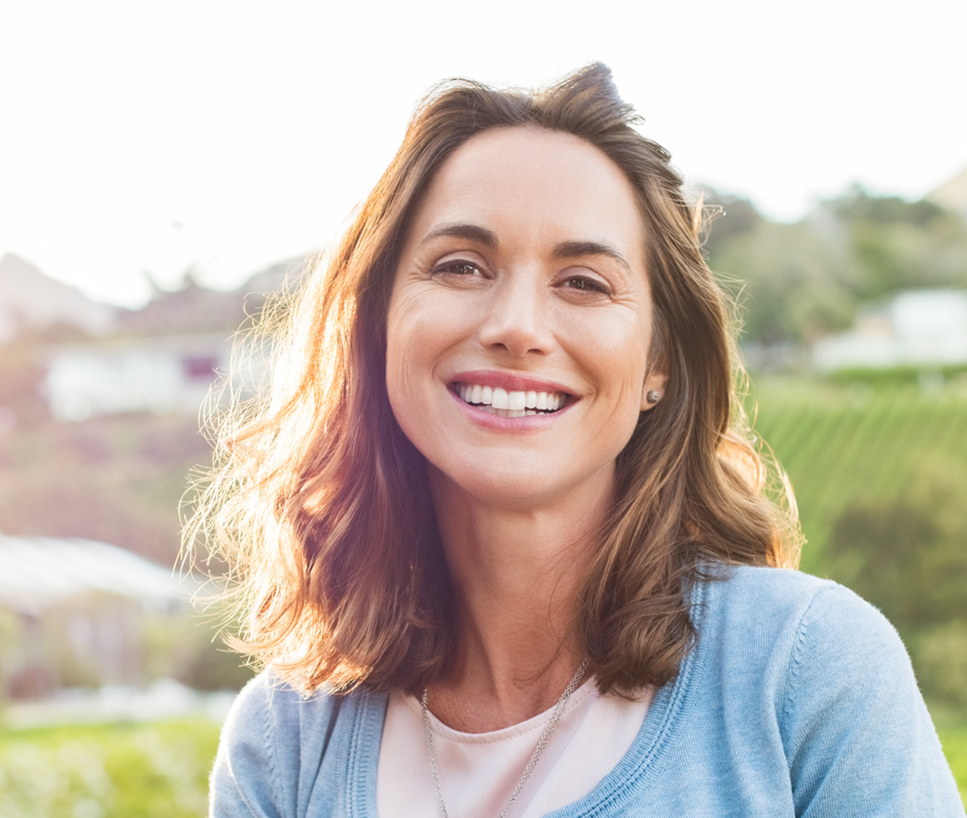 woman smiling