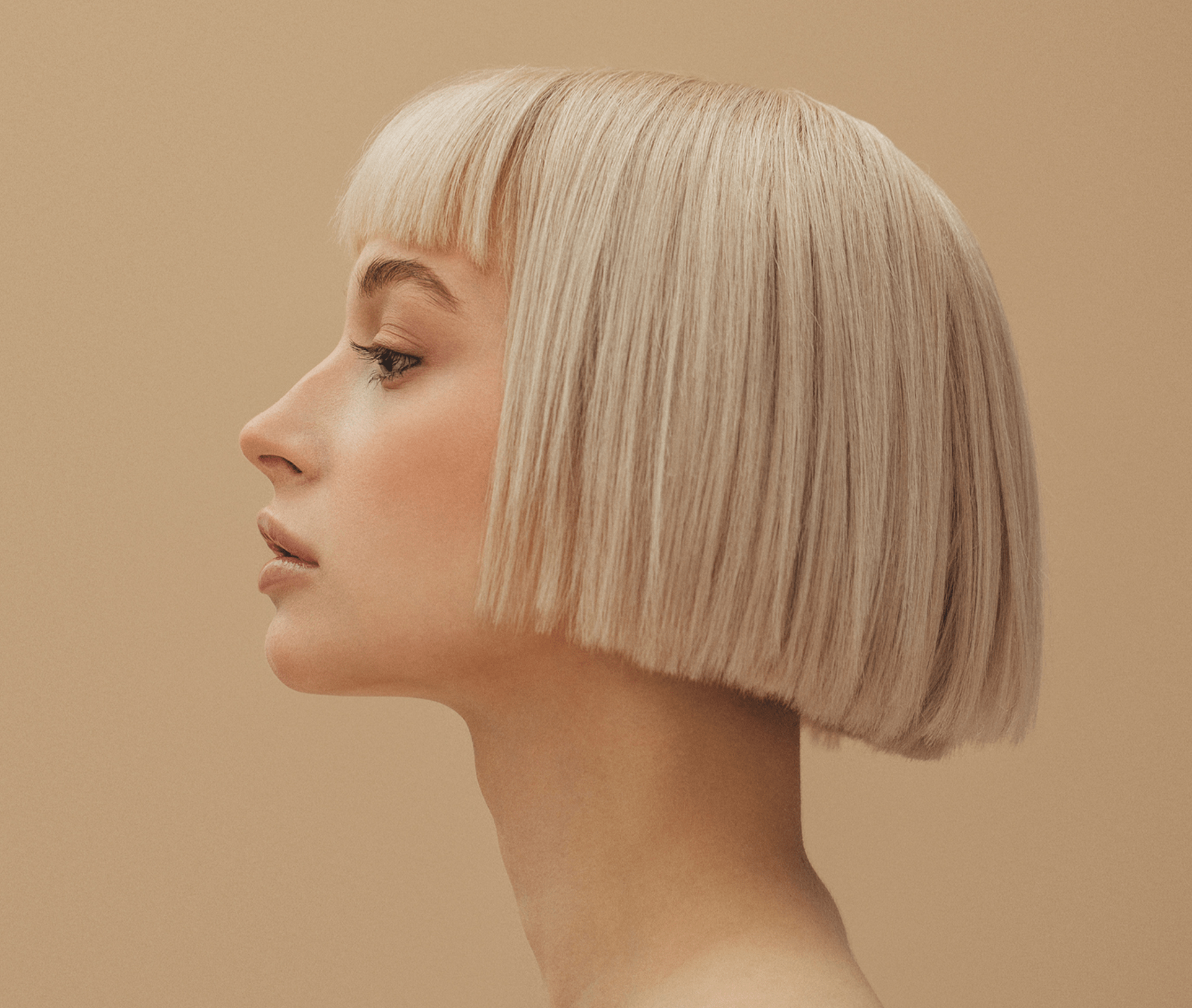woman with short blonde hair