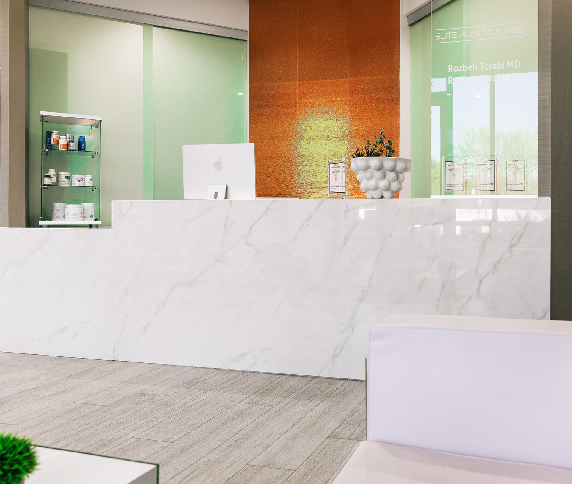 reception desk
